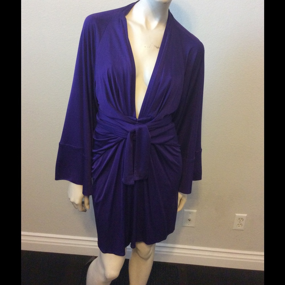 Issa London Purple Kimono Dress